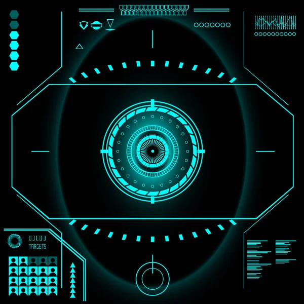 Tecnologia do futuro. o painel de instrumentos . —  Vetores de Stock