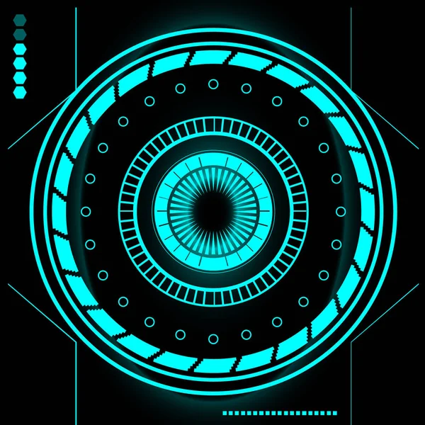 Futuristic Sci Fi Modern User Interface Set. HUD abstracto — Vector de stock