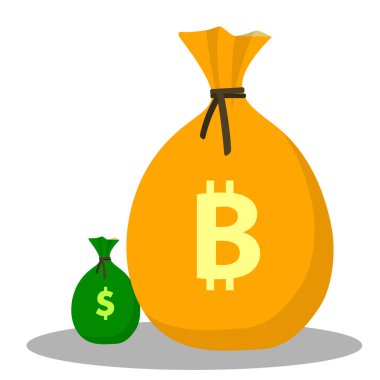 Para çantası seti. Bitcoin euro ve dolar çanta