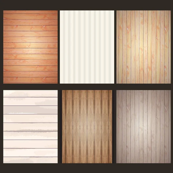 Conjunto de textura madera — Vector de stock