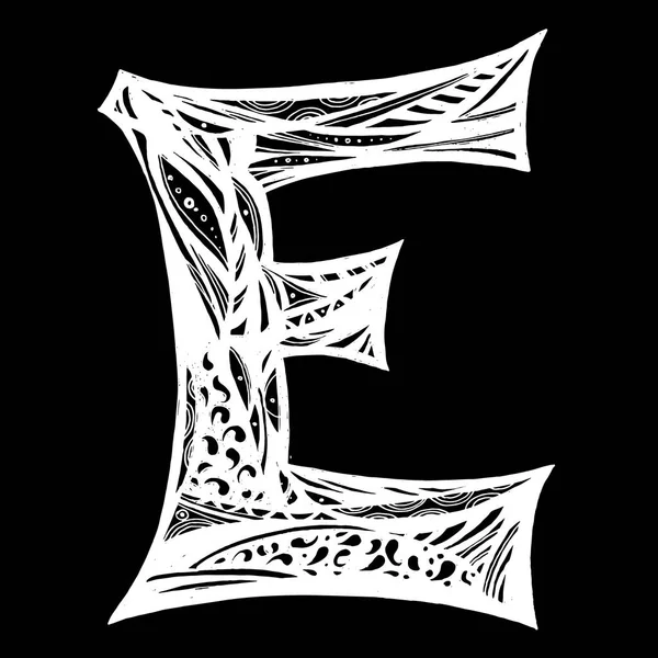 E 로고입니다. 전자 편지 디자인. — 스톡 벡터