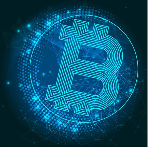 Bitcoin. Dijital para. Cryptocurrency.