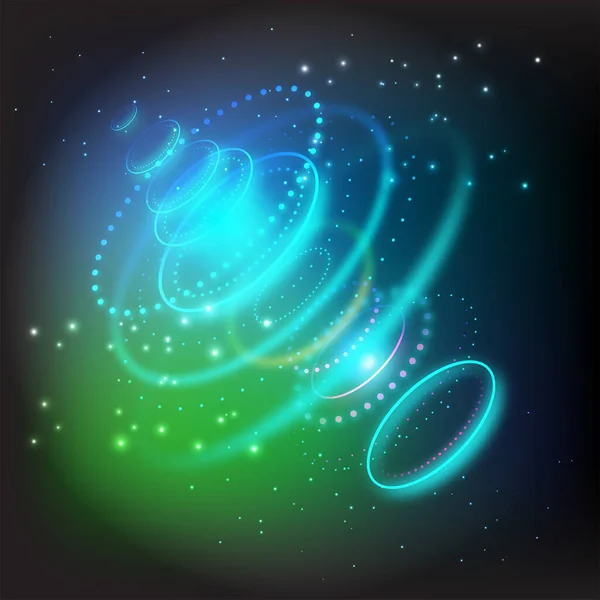 Abstract vector background. Space with depth. internet technology background — 스톡 벡터