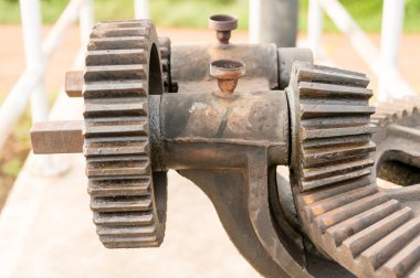 yakın çekim eski metal çarkları