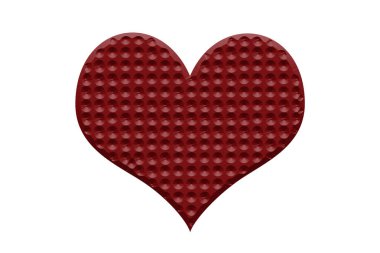 Beyaz Arkaplanda 3d Kırmızı Kalp ŞekliName