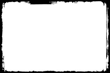 Dekoratif Siyah ve Beyaz Fotoğraf Kenarı. İçeriye Metin Yaz, Üst Düzey Olarak Kullan veya Katman / Kırpma Maskesi İçin Kullan