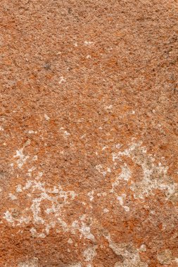 Turuncu Boyalı Beton Duvar dokusu