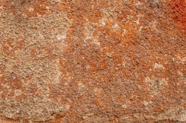 Turuncu Boyalı Beton Duvar dokusu