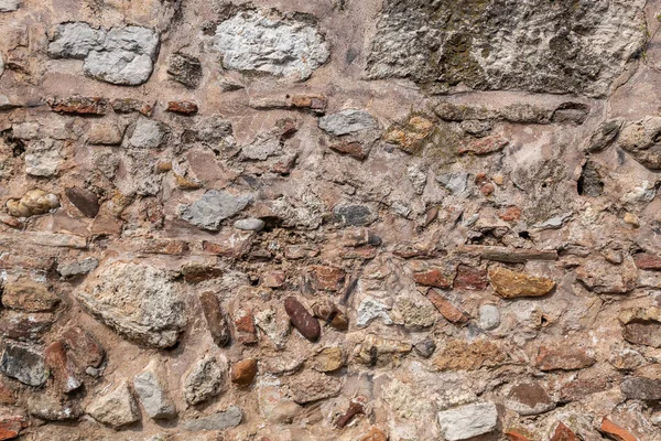 Staré Zvětralé Kamenné Zdi Textury — Stock fotografie
