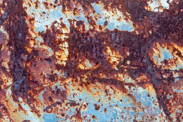 Old Weathered Corrugated Rusty Metal Texture Stock Image