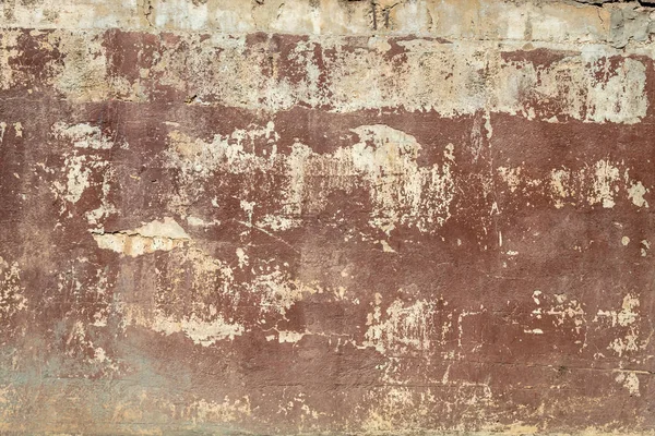 Tekstur Dinding Beton Lama Bercat Merah — Stok Foto