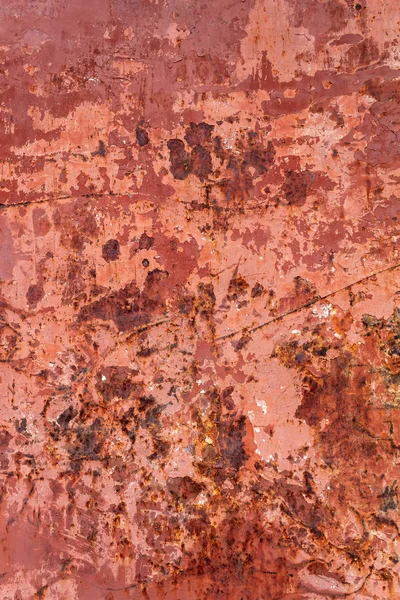 Red Painted Rusty Metal Texture — ストック写真