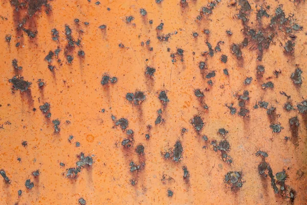Textura Metal Oxidado Pintado Naranja —  Fotos de Stock