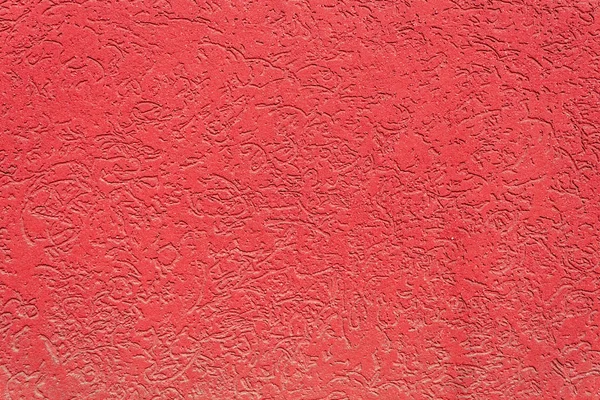 Red Painted Stucco Wall Texture