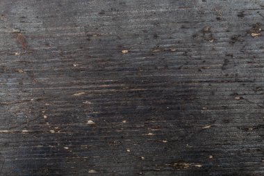 Siyah Boyalı Eskimiş Ahşap Doku