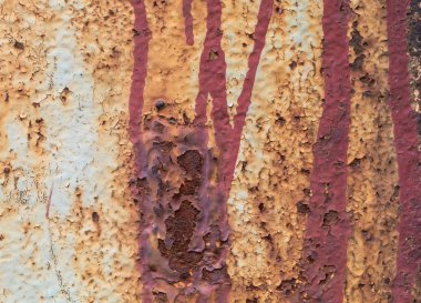 Eski Yıpranmış Paslı Metal Doku