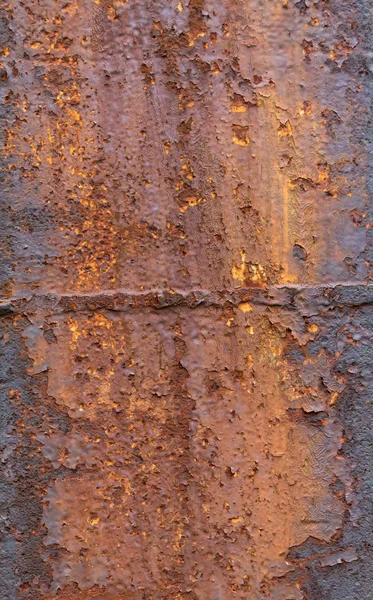 Textura Metal Enferrujado Ondulado Velho Weathered — Fotografia de Stock