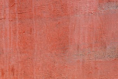 Kırmızı Boyalı Eskimiş Eski Paslı Metal Doku