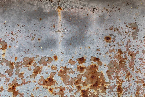 灰蒙蒙的旧锈蚀金属纹理 — 图库照片