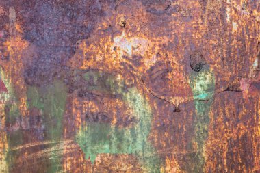 Eskimiş Paslı Metal Doku