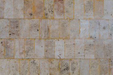 Yıpranmış Eski Duvar dokusu Taş Yapı Blokları kullanılarak oluşturuldu