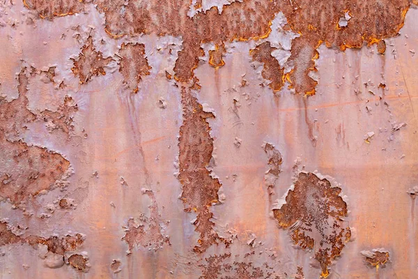Vöröses Régi Weathered Rusty Fém Textúra — Stock Fotó