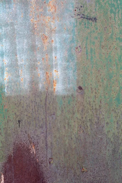 Greenish Old Weathered Rusty Metal Texture — 스톡 사진