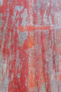 Kırmızımsı Eskimiş Paslı Metal Yapısı