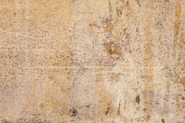 Sarımsı Eski Yıpranmış Beton Duvar dokusu
