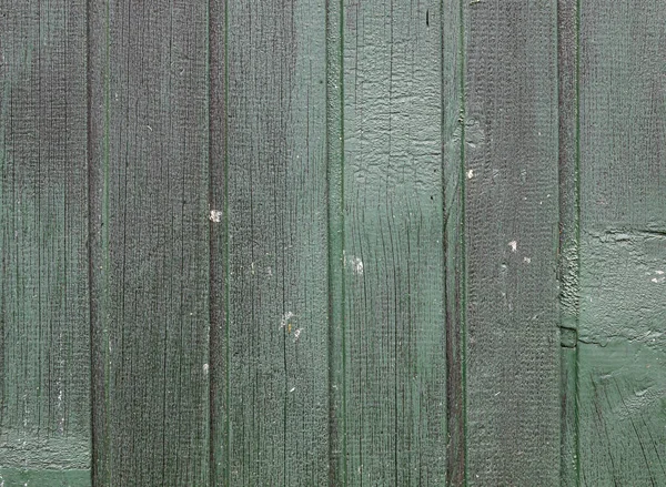 Green Painted Vertical Wooden Panels — 스톡 사진