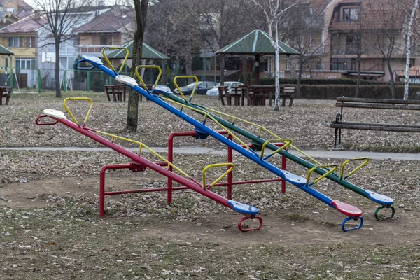 Plac Zabaw Parku Publicznym — Zdjęcie stockowe