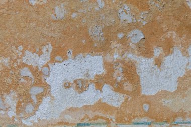 Eskimiş Soyulmuş Bej Hasarlı Beton Duvar dokusu