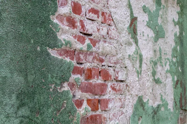 Old Weathered Green Malowane Betonowe Ściany Tekstury — Zdjęcie stockowe