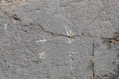Grayish Old Weathered Cracked Natural Stone Texture