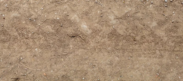 Textura Marrón Del Camino Suciedad Con Rueda Del Tractor Relieve —  Fotos de Stock