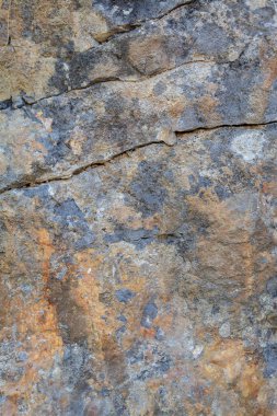 Grayish Old Weathered Cracked Natural Stone Texture