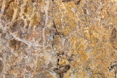 Sarımsı Yaşlı Yıpranmış Doğal Taş Yapısı