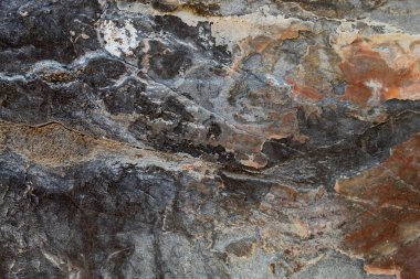 Grayish Old Weathered Cracked Natural Stone Texture