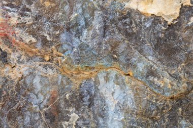 Grayish Old Weathered Cracked Natural Stone Texture