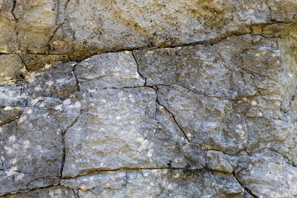 Gris Viejo Envejecido Agrietado Textura Piedra Natural — Foto de Stock