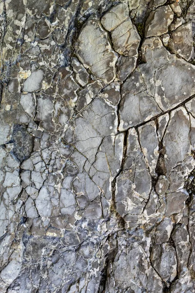 Сірий Старий Weathered Cracked Натуральний Камінь Текстура — стокове фото