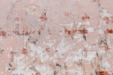 Eskimiş Soyulmuş Pembe Beton Duvar dokusu