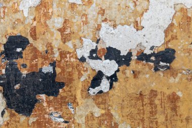 Eskimiş Kahverengimsi Hasarlı Beton Duvar dokusu