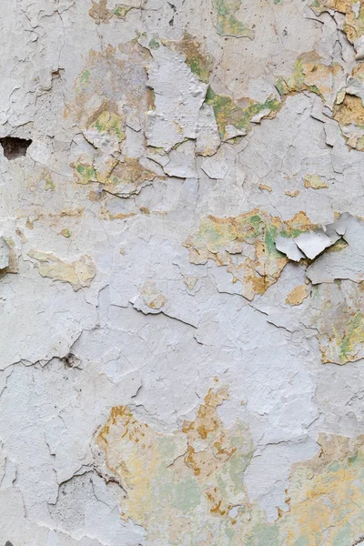 Textura Pared Pelada Pintada Blanca Envejecida — Foto de Stock