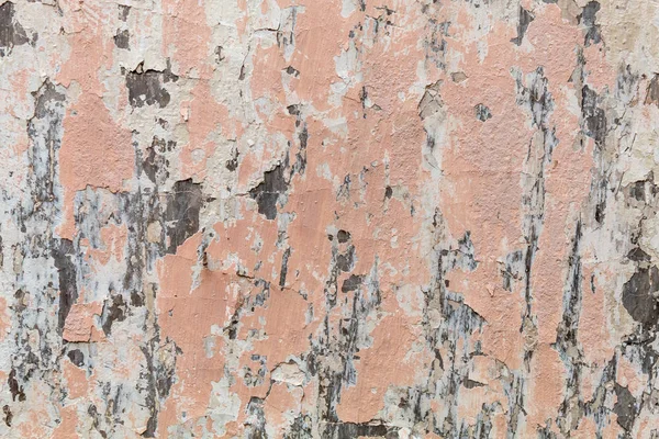 stock image Old Weathered Peeling Pink Concrete Wall Texture