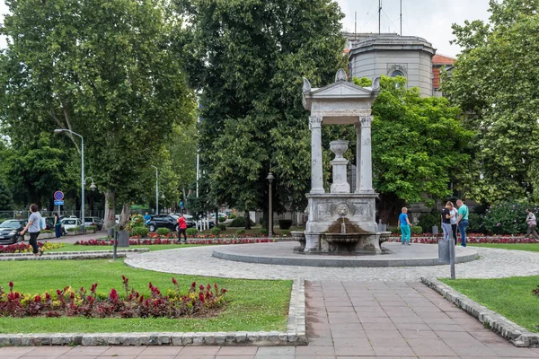 Cair Fountain Kung Milan Square Nis Servië — Stockfoto