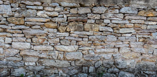 旧风化石墙质感 — 图库照片