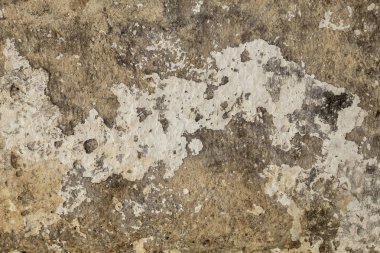 Beyazla boyanmış Eskimiş Kahverengimsi Doğal Taş Yapısı