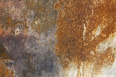 Eskimiş Paslı Oluklu Metal Doku