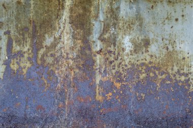 Eskimiş Paslı Oluklu Metal Doku